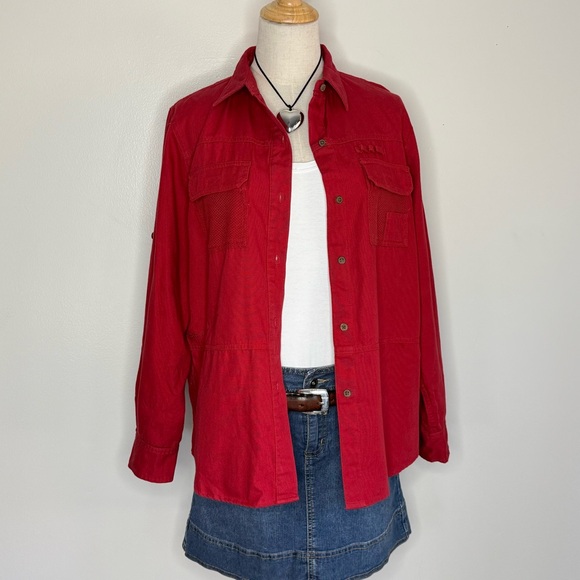 Ralph Lauren Utility twill red shirt - Picture 1 of 7